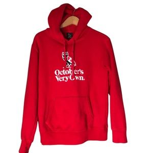 OVO October's Very Own Heritage Hoodie Red Canadian Flag Embroidered Men's XS